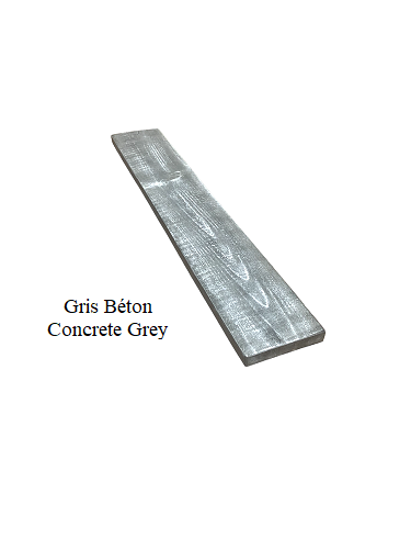 Tablette en bois récuperer 1"Épaisseur - 24" / 12" / Gris Béton