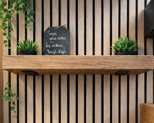 C-style shelf bracket – black – sold individually – 6" depth