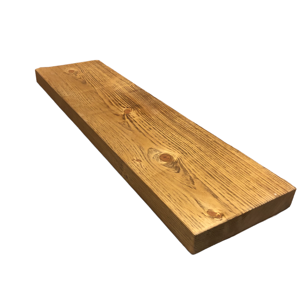 2" Wood Wall Shelf – Multiple Sizes – 24" / 8" / Honey