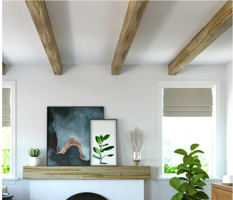 Fausse Poutre en bois 5"Haut x 7"Large - 5"Haut x 7" Large x 5"H x 72"Long (6 pied de Long) / Portobello