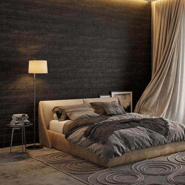 Urban Black Wood Wall Paneling – 10.6 sq. ft. – Urban Black