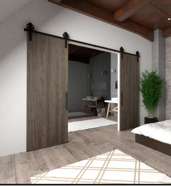 Système de porte coulissante modèle "Grande Roue" - Rail 2M 1 Porte