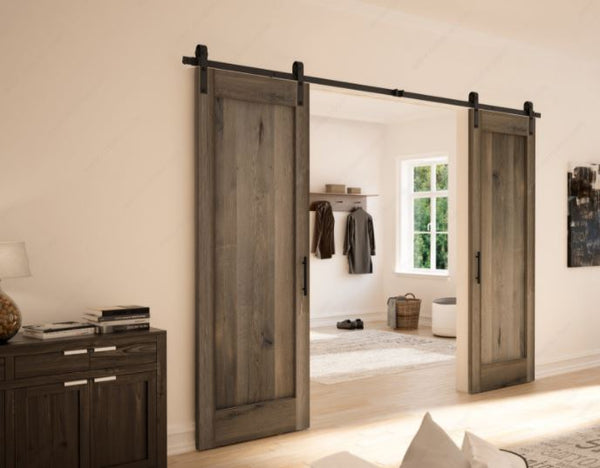 Système de porte coulissante modèle "Rustique" - Rail 2M 1 Porte